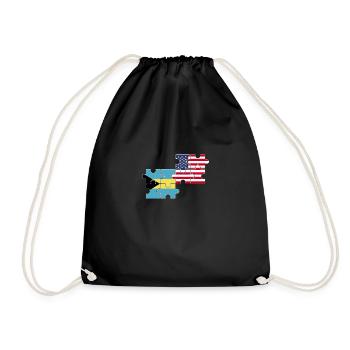 Bahamas USA Flag Bahamiens américains - Sac de sport léger - noir - Devant