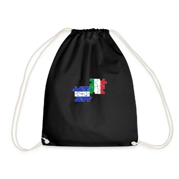 Honduras Italy Flag Italians Hondurans - Drawstring Bag - black - Front
