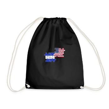 Honduras USA Flag Hondurien américain - Sac de sport léger - noir - Devant