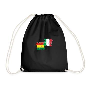 Bolivie Italie Drapeau Boliviens - Sac de sport léger - noir - Devant