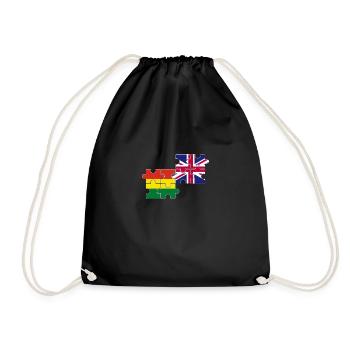 Bolivie Drapeau du Royaume-Uni Bolivien - Sac de sport léger - noir - Devant