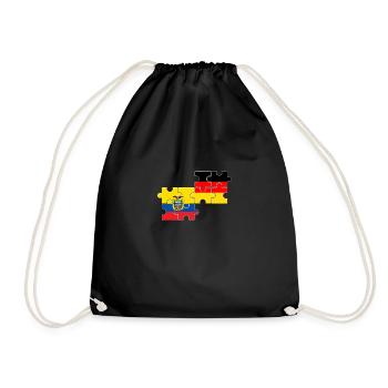 Équateur Allemagne Drapeau Allemands Équatoriens - Sac de sport léger - noir - Devant