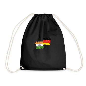 Inde Allemagne Drapeau Allemand Indien - Sac de sport léger - noir - Devant