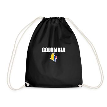 Colombia Karte Kolumbien Flagge Kolumbianer - Turnbeutel - Schwarz - Vorne