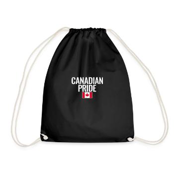 Fierté canadienne Vintage Drapeau canadien du Canada - Sac de sport léger - noir - Devant