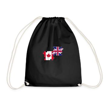 Canada Drapeau du Royaume-Uni Canadiens britanniques - Sac de sport léger - noir - Devant