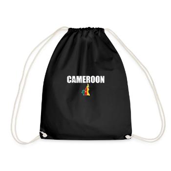 Cameroun Carte Vintage Cameroun Drapeau camerounais - Sac de sport léger - noir - Devant