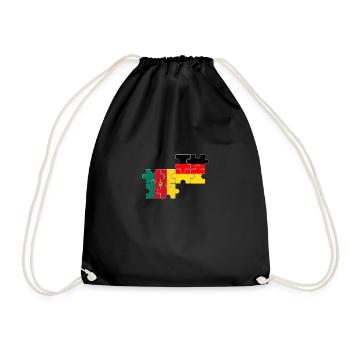 Cameroun Allemagne Drapeau Camerounais allemands - Sac de sport léger - noir - Devant