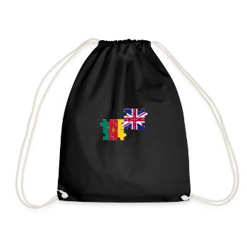 Cameroun Drapeau du Royaume-Uni Cameroun britannique - Sac de sport léger - noir - Devant