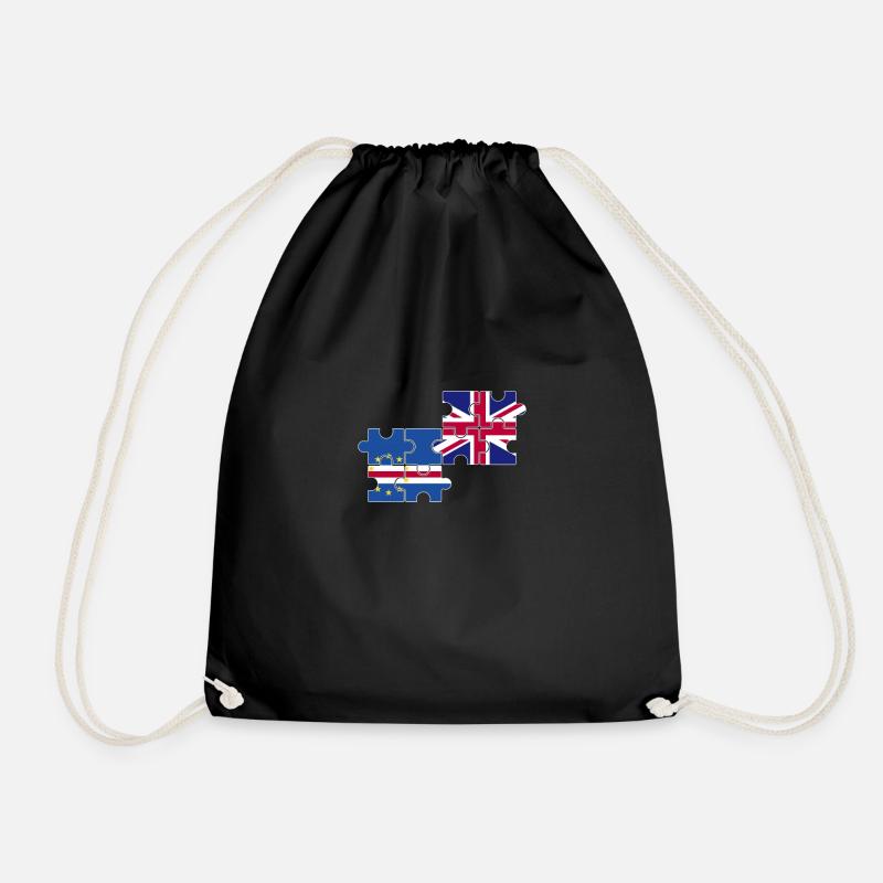 Kap Verde UK Flagge Britisch Kap Verdisch - Turnbeutel - Schwarz