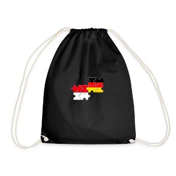 Indonesia Germany Flag German Indonesian - Drawstring Bag - black - Front