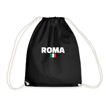 Roma Vintage Italie Drapeau Italien Italien - Sac de sport léger - noir - Devant