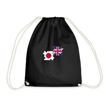 Japon Drapeau du Royaume-Uni Japonais britannique - Sac de sport léger - noir - Devant
