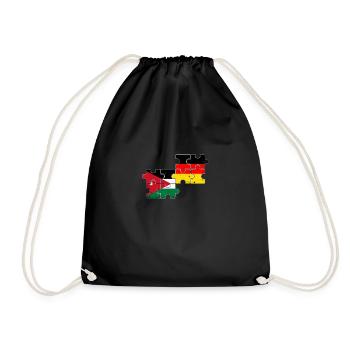 Jordanie Allemagne Vintage Flag Jordanien - Sac de sport léger - noir - Devant