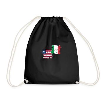 Liberia Italie Vintage Flag Liberian - Sac de sport léger - noir - Devant