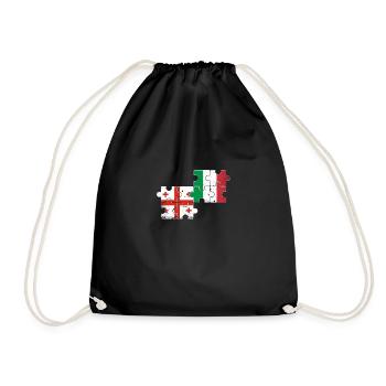 Géorgie Italie Vintage Flag Géorgien - Sac de sport léger - noir - Devant
