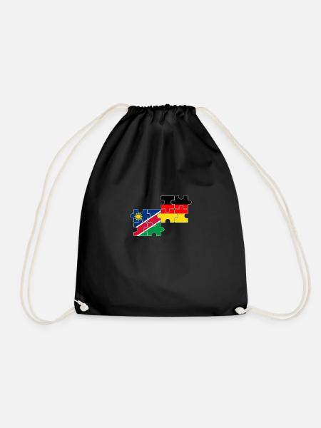 Namibia Deutschland Flagge Deutsch Namibier - Turnbeutel - Schwarz