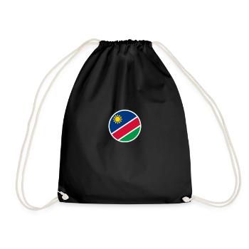 Namibia Namibische Flagge Namibier - Turnbeutel - Schwarz - Vorne