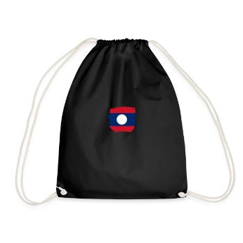 Laos Vintage Laotian Flag Laotian - Sac de sport léger - noir - Devant