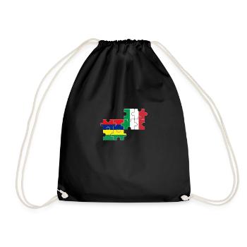 Maurice Italie Drapeau Italien Mauricien - Sac de sport léger - noir - Devant