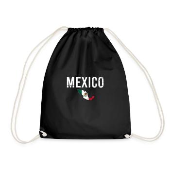 Mexique Carte Vintage Drapeau mexicain Mexicains - Sac de sport léger - noir - Devant