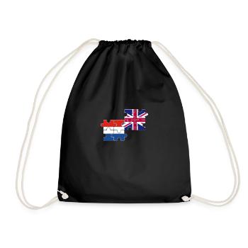 Pays-Bas Drapeau du Royaume-Uni Néerlandais britannique - Sac de sport léger - noir - Devant