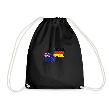 Nouvelle-Zélande Allemagne Drapeau Néo-Zélandais - Sac de sport léger - noir - Devant