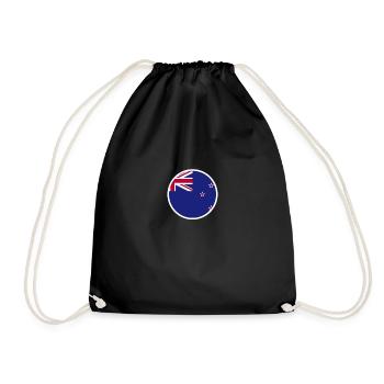 New Zealand New Zealand Flag New Zealand - Drawstring Bag - black - Front