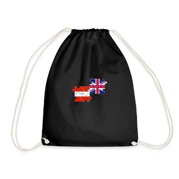 Autriche Royaume-Uni Drapeau Autrichiens britanniques - Sac de sport léger - noir - Devant