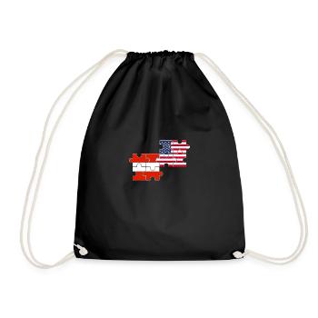 Autriche États-Unis Drapeau Amérique Autriche - Sac de sport léger - noir - Devant
