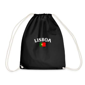 Lisboa Portugal Drapeau Portugais Portugais - Sac de sport léger - noir - Devant