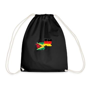Guyane Allemagne Drapeau Allemand Guyanais - Sac de sport léger - noir - Devant