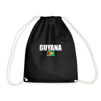 Guyane Vintage Guyanais drapeau guyanais - Sac de sport léger - noir - Devant