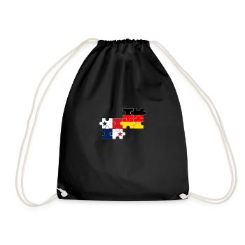 Panama Allemagne Drapeau Allemand Panaméen - Sac de sport léger - noir - Devant