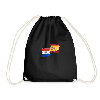 Paraguay Espagne Drapeau espagnol Paraguayen - Sac de sport léger - noir - Devant