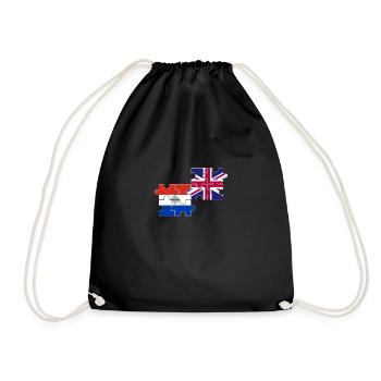 Paraguay Drapeau du Royaume-Uni Paraguayen britannique - Sac de sport léger - noir - Devant