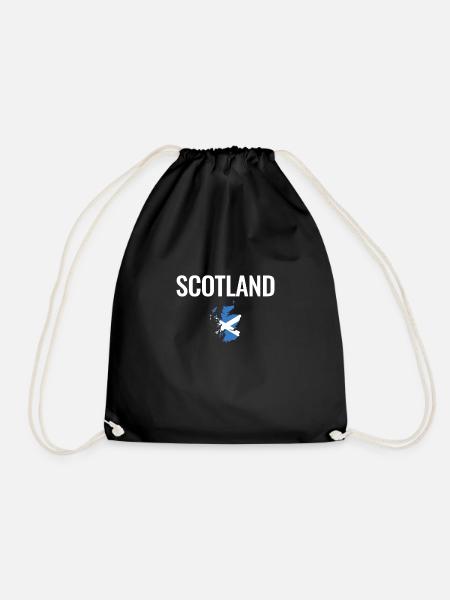 Scotland Schottland Karte Schottische Flagge - Turnbeutel - Schwarz
