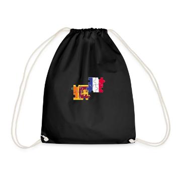 Sri Lanka France Drapeau Français Sri Lankais - Sac de sport léger - noir - Devant