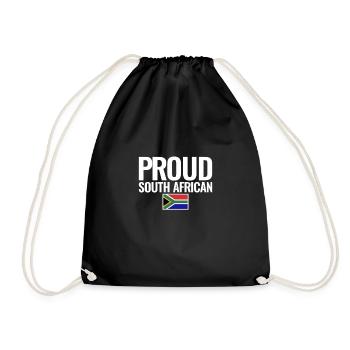 Fier drapeau sud-africain de l’Afrique du Sud - Sac de sport léger - noir - Devant
