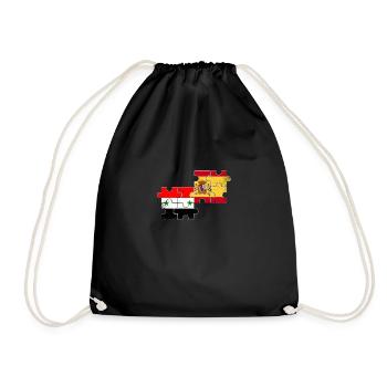 Syrie Espagne Vintage drapeau espagnol Syriens - Sac de sport léger - noir - Devant