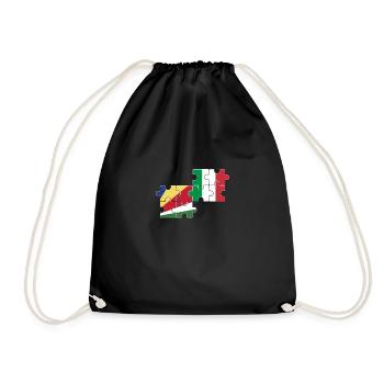 Seychelles Italie Drapeau Seychelles italiennes - Sac de sport léger - noir - Devant