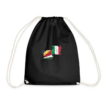 Seychelles Italie Vintage drapeau Seychelles - Sac de sport léger - noir - Devant