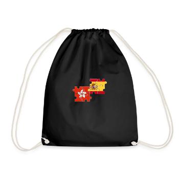 Hong Kong Espagne Drapeau Hong Kong - Sac de sport léger - noir - Devant