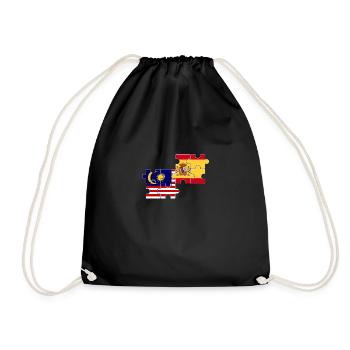 Malaisie Espagne Drapeau Espagnol Malaisien - Sac de sport léger - noir - Devant