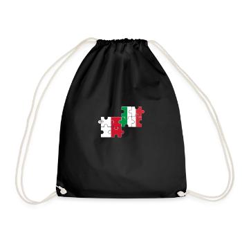 Malte, Italie, drapeau, Italien, Maltais - Sac de sport léger - noir - Devant