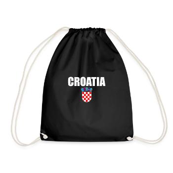 Croatie Armoiries Croatie Drapeau croate Croatie - Sac de sport léger - noir - Devant