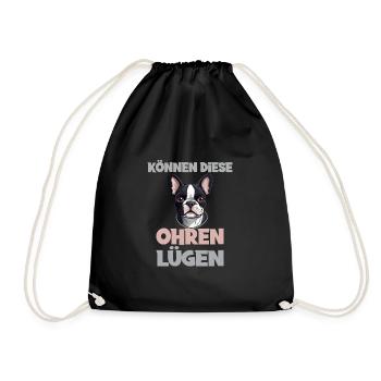 Können Diese Ohren Lügen? - Turnbeutel - Schwarz - Vorne