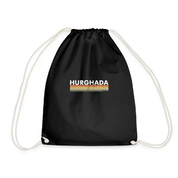Hurghada Vintage Retro Egypt Egypt Egyptian - Drawstring Bag - black - Front