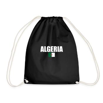 Algeria Algeria Algerian Flag Algerian - Drawstring Bag - black - Front