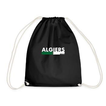 Algiers Algeria Algerian Flag Algerian - Drawstring Bag - black - Front